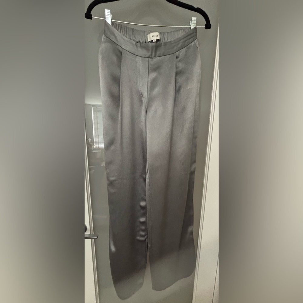 Reiss Slate Gray Dress Pants, fluid quality fabric